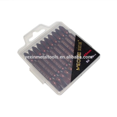 Professional manufacturer for strong magnetic S2 screwdriver bit  S2 PH2 bits  phillips screwdriver bits